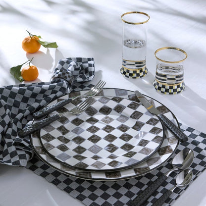 Courtly Check Tumbler Glass, Set of 2