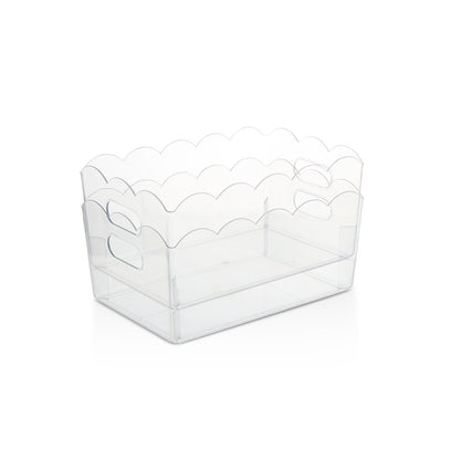 2Pk Medium Scalloped Edge Bin Set