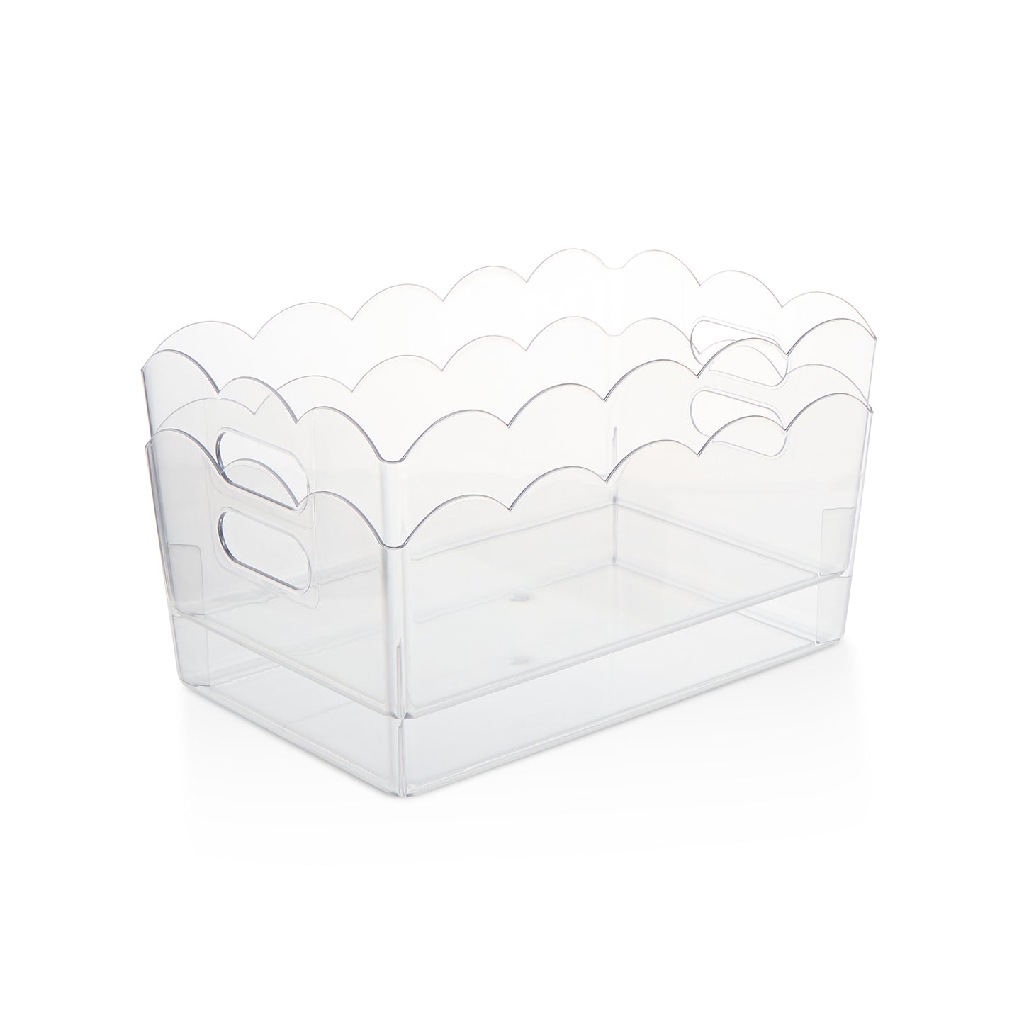 2Pk Large Scalloped Edge Bin Set