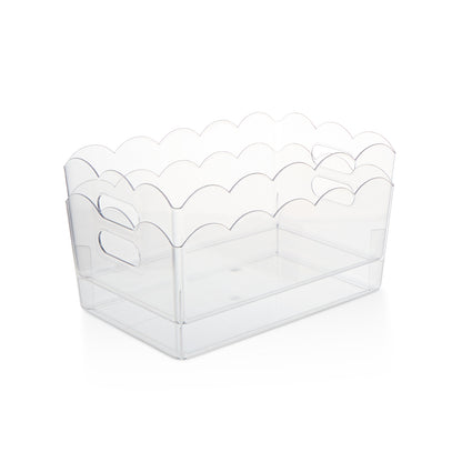2Pk Large Scalloped Edge Bin Set
