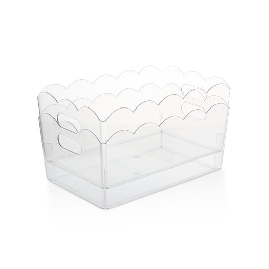 2Pk Large Scalloped Edge Bin Set
