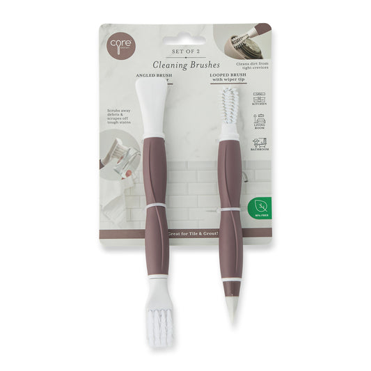2Pc Tile And Grout Brush Set Steamboat