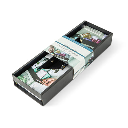 Narrow Metal Pullout Drawer Black