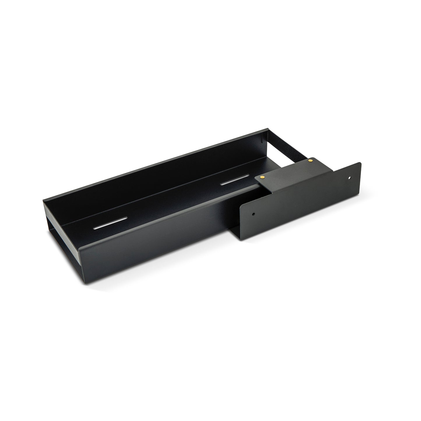 Narrow Metal Pullout Drawer Black