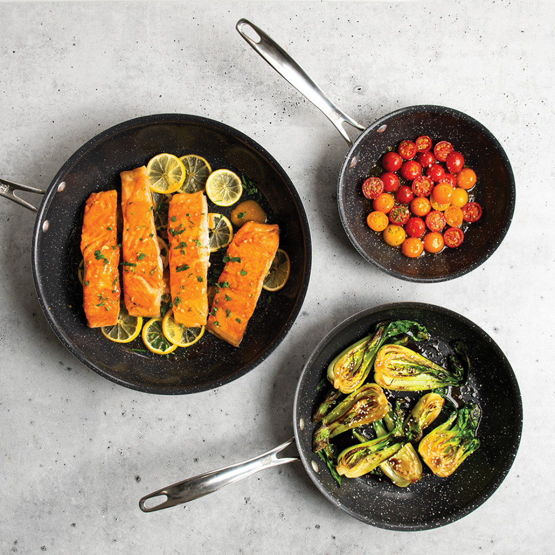 Basalt 3 Piece Frying Pan Set