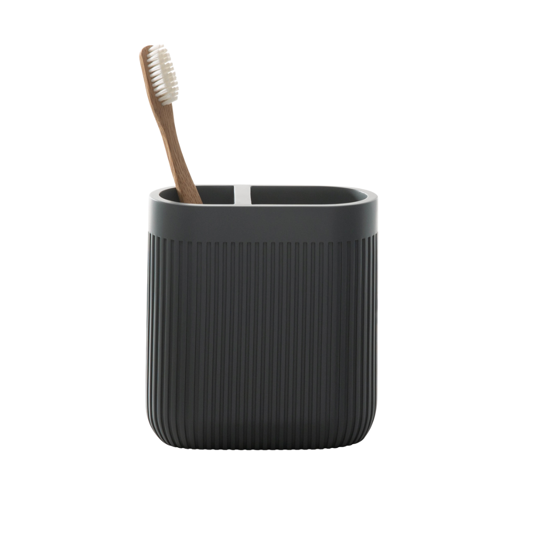 Corbett Toothbrush Holder Resin Charcoal Grey