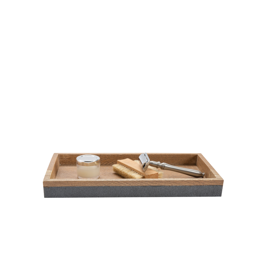 Kenora Tray Resin Grey/Brown