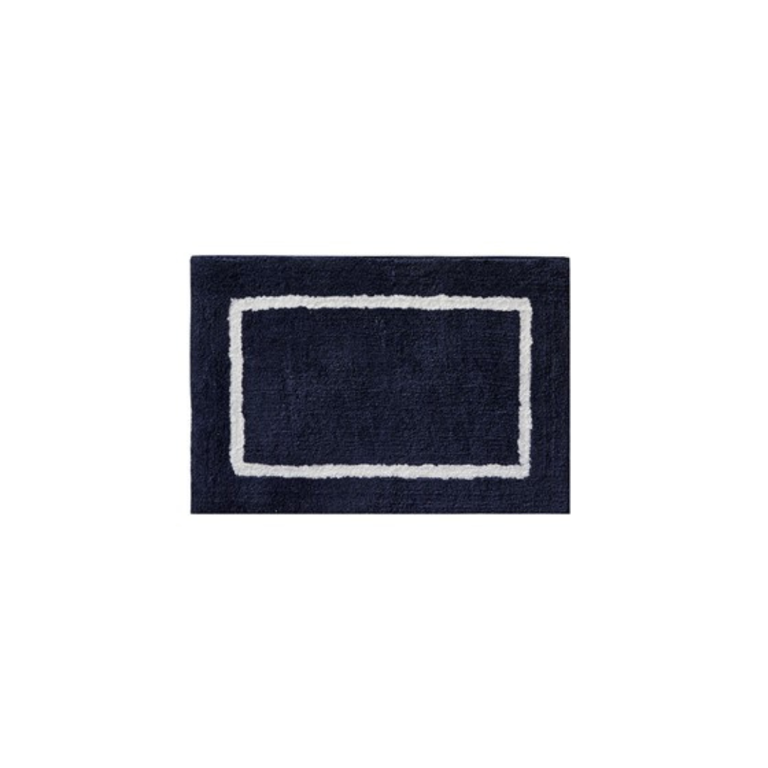 Bittman Reversible High Pile Tufted Bath Rug - Navy