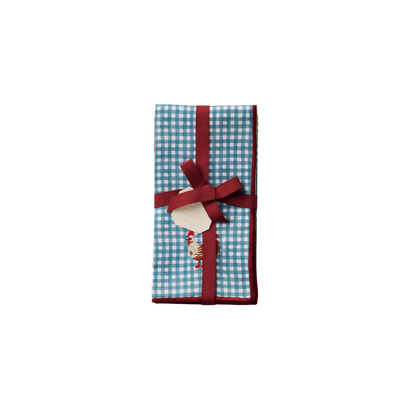 Home Sweet Home Embroidered Cotton Napkins, Assor