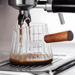 Espresso Shot Meaursing Cup Glass with V-Shaped Mouth - 6oz