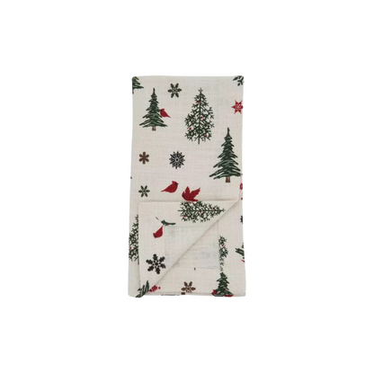 Christmas Tree Napkin  Ivory 20"