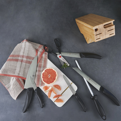 Style, Knife Block Set 8Pcs-Nature Bamboo