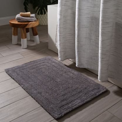 Amera Bath Mat 100% Cotton Grey 20" X 30" 2300Gsm