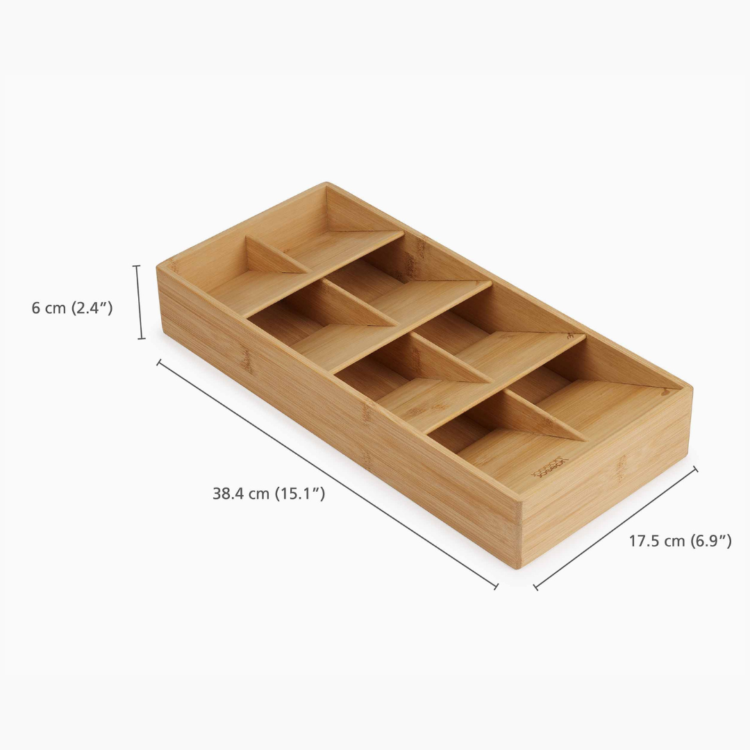 DrawerStore™ Bamboo Large Cutlery Organiser