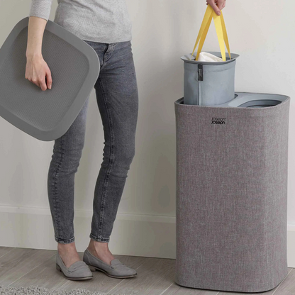 Tota 60L Grey Laundry Separation Basket