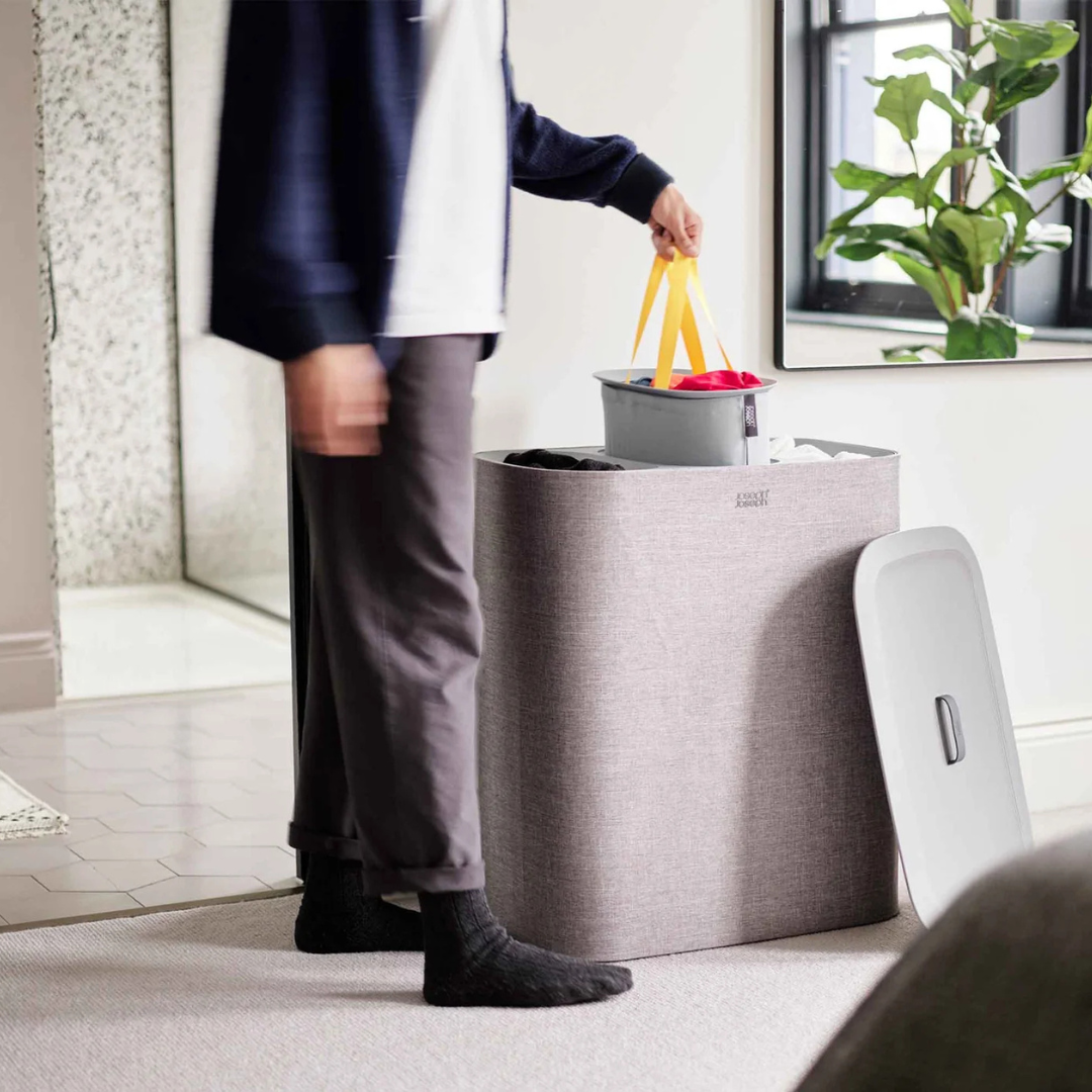 Tota Trio 90L Gray Laundry Separation Basket