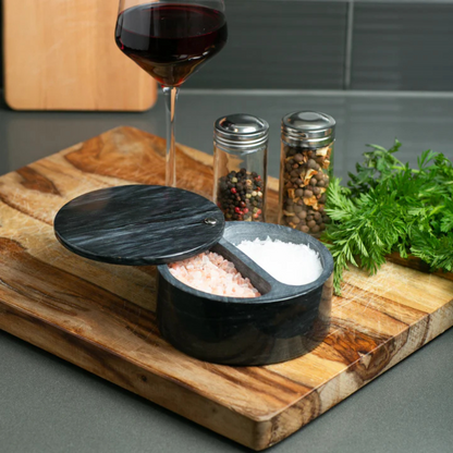Salt Box - Black Marble