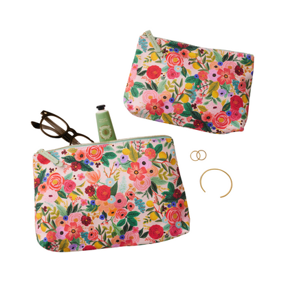 Garden Party Zippered Pouch Set