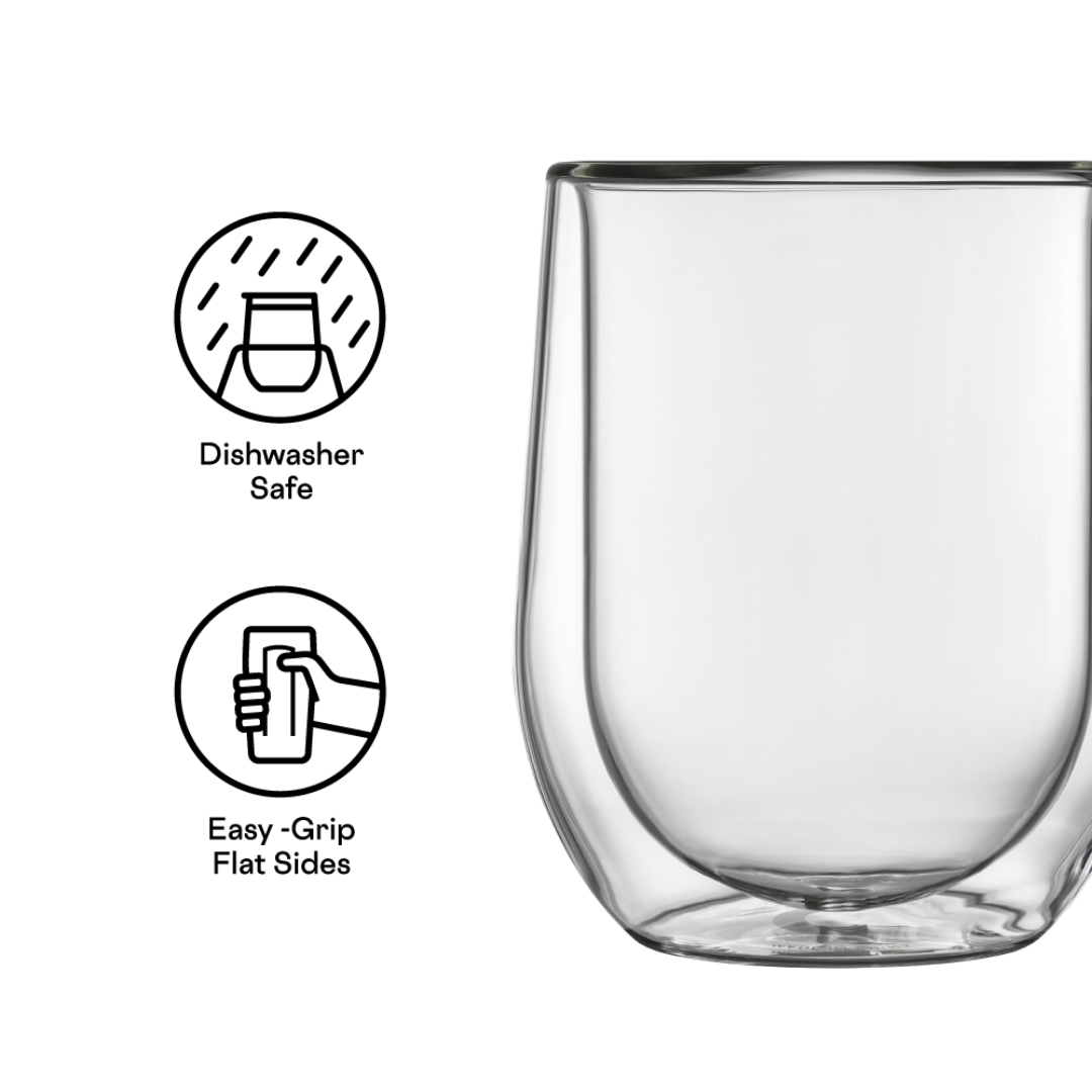 Stemless Glass Set of 2 - Clear