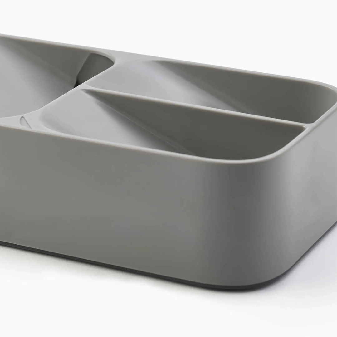 DrawerStore™ Grey Compact Cutlery Organiser