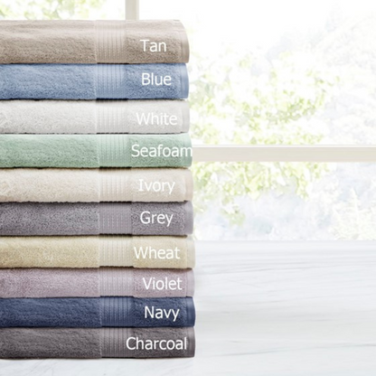 Organic 6 Piece Organic Cotton Towel Set - Tan