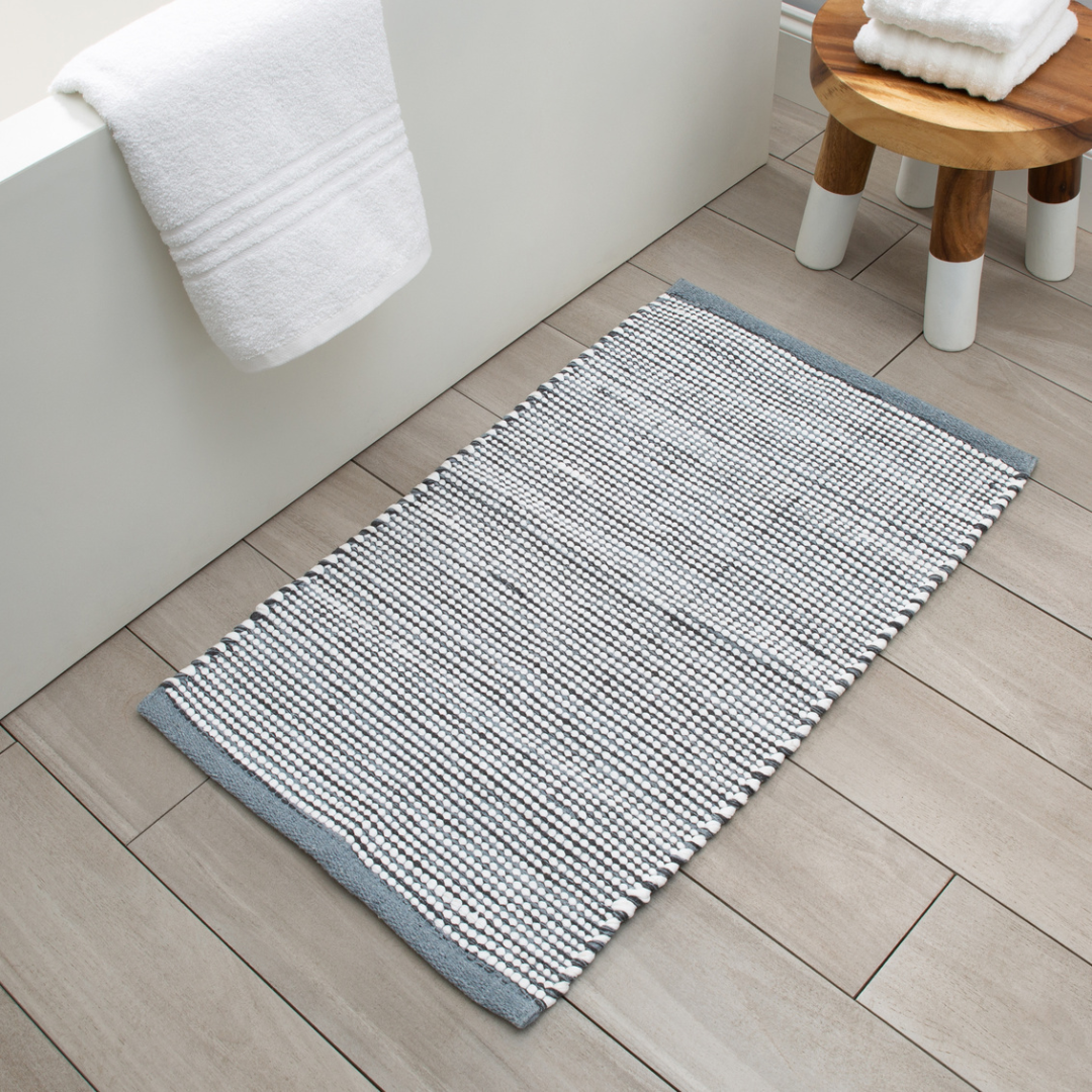 Toledo Bath Mat 100% Cotton 20" X 30"  Grey