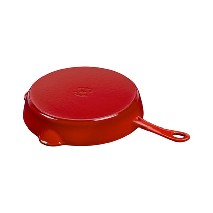 Staub Cast Iron 11-inch, Traditional Deep Skillet, Cherry