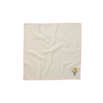 Garden Study Embroidered Cotton Napkins, Assorted