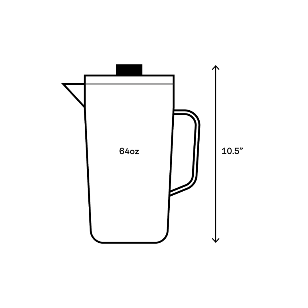 Pitcher - 64oz Gloss Oat Milk