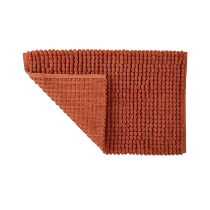 Puff Chunky Microfiber Bath Mat Terracotta 20 x 32