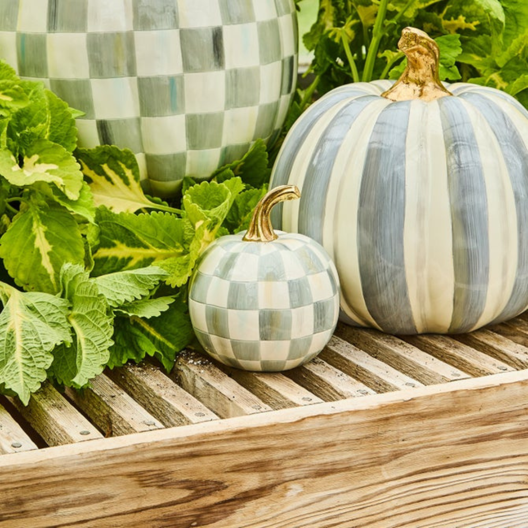 Sterling Check Mini Pumpkin