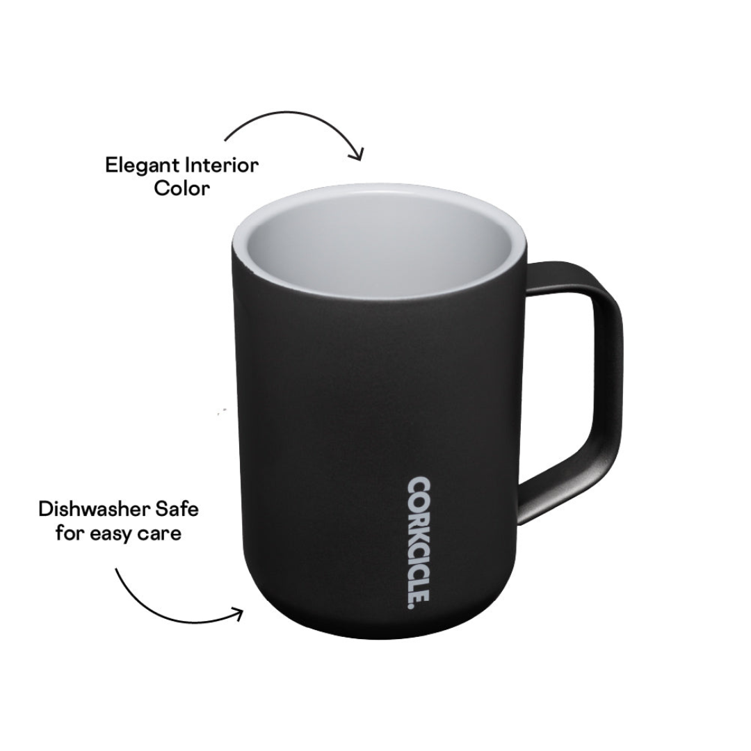 Pure Taste Insulated Coffee Mug - Ceramic Slate/Grey