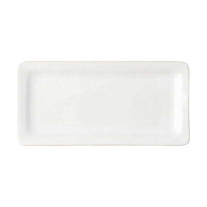 Puro 15" Rectangular Appetizer Platter - Whitewash