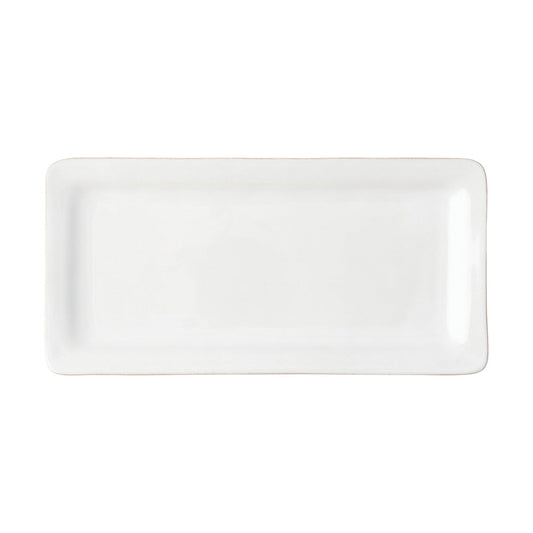 Puro 15" Rectangular Appetizer Platter - Whitewash