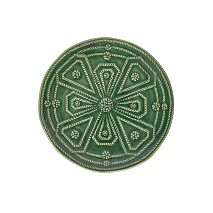 Jardins du Monde Side/Cocktail Plate Assorted Set/4 - Basil