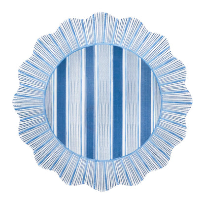 Cabana Stripe Melamine Dinner Plate Assorted Set/4 - Multi