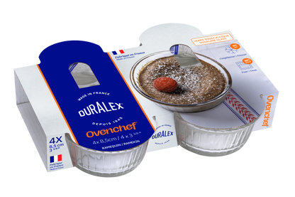 Ovenchef® Clear Tempered Glass Ramekin 10 cm - Set of 4