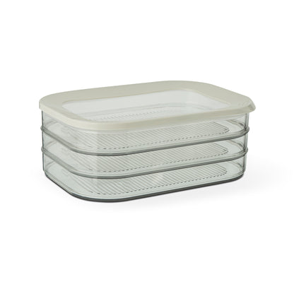 3 Layer Stacking Food Storage Container Vintage Lace