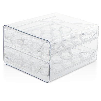 2 Tier 40 Egg Tray Clear