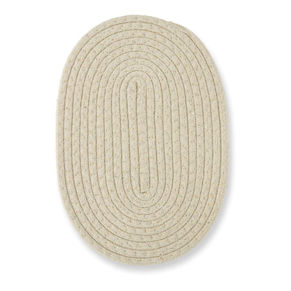 2Pc Oval Woven Trivets Vanilla