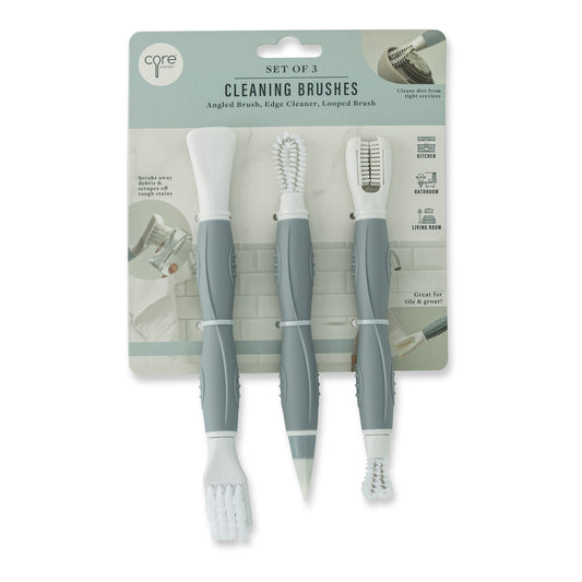 3Pc Tile And Grout Brush Set Steamboat