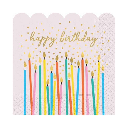 Make A Wish Napkin- Luncheon - Shaped