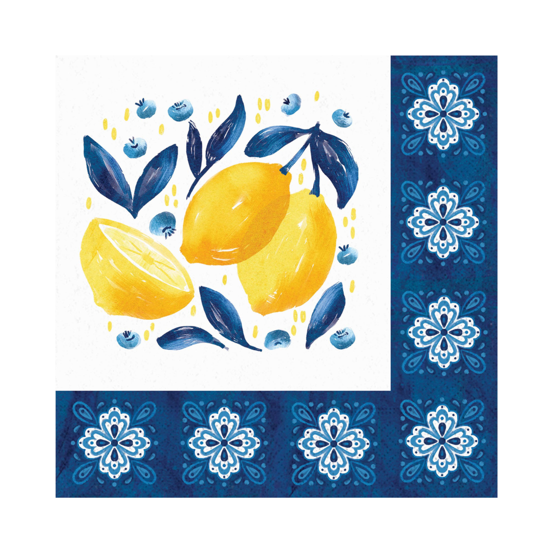 Lemon Blueberry Napkin Luncheon