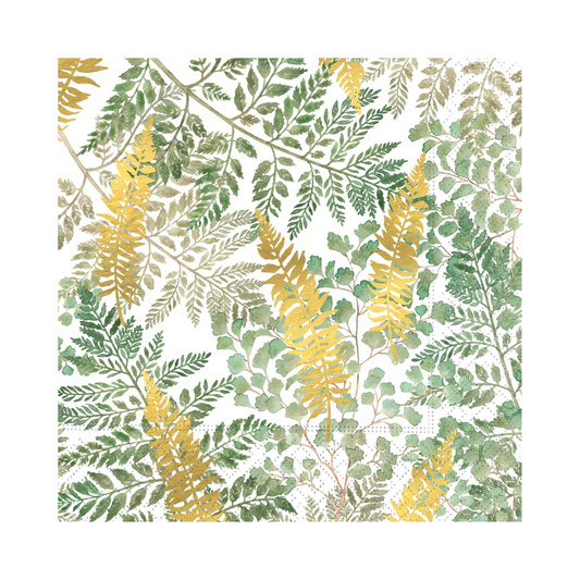 Forest Ferns- Gold Napkin- Luncheon
