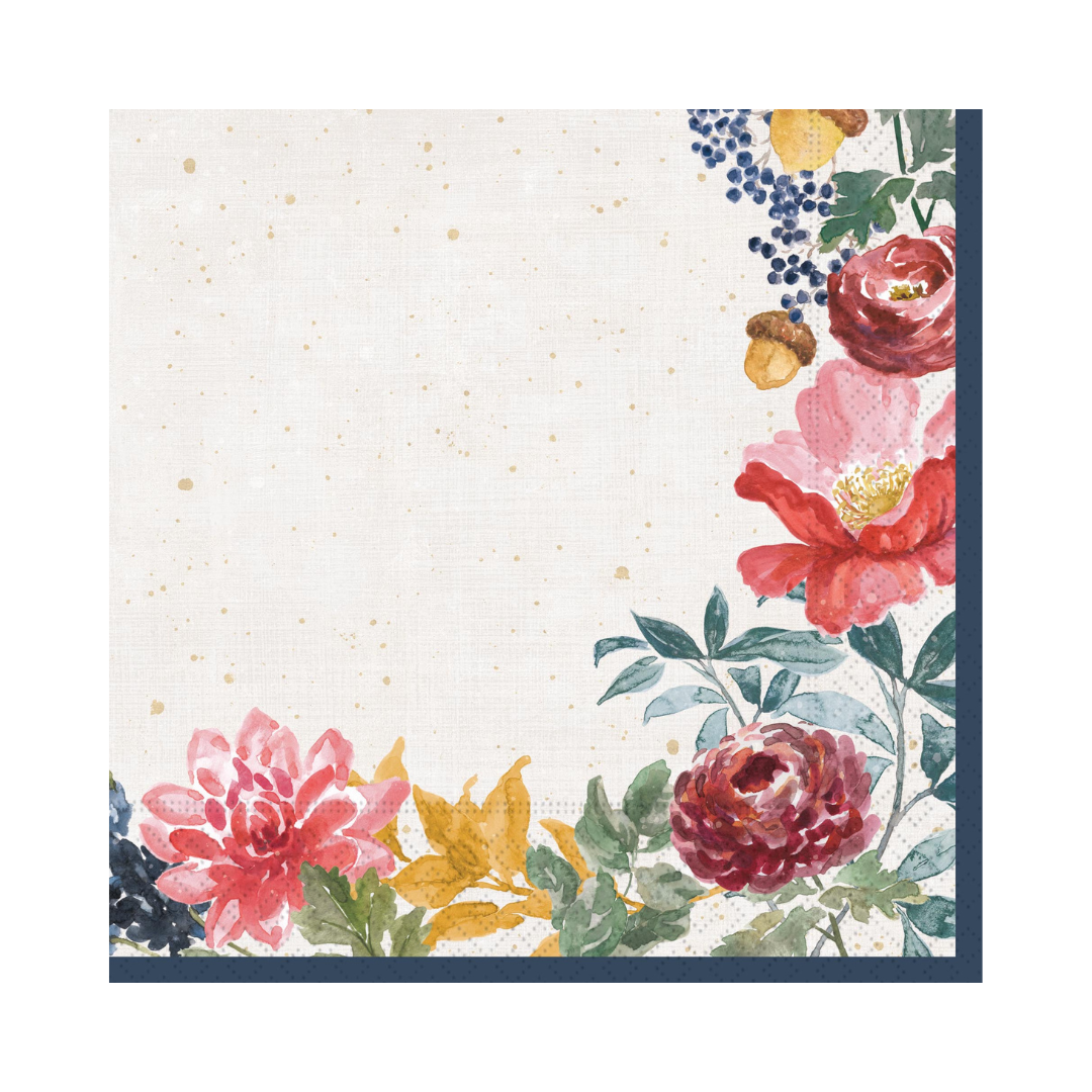 Fall Florals Napkin - Luncheon