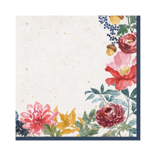 Fall Florals Napkin - Luncheon