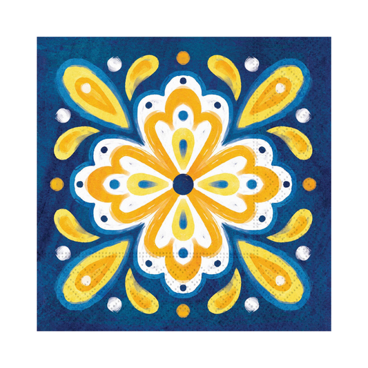 Lemon Blueberry Napkin - Beverage