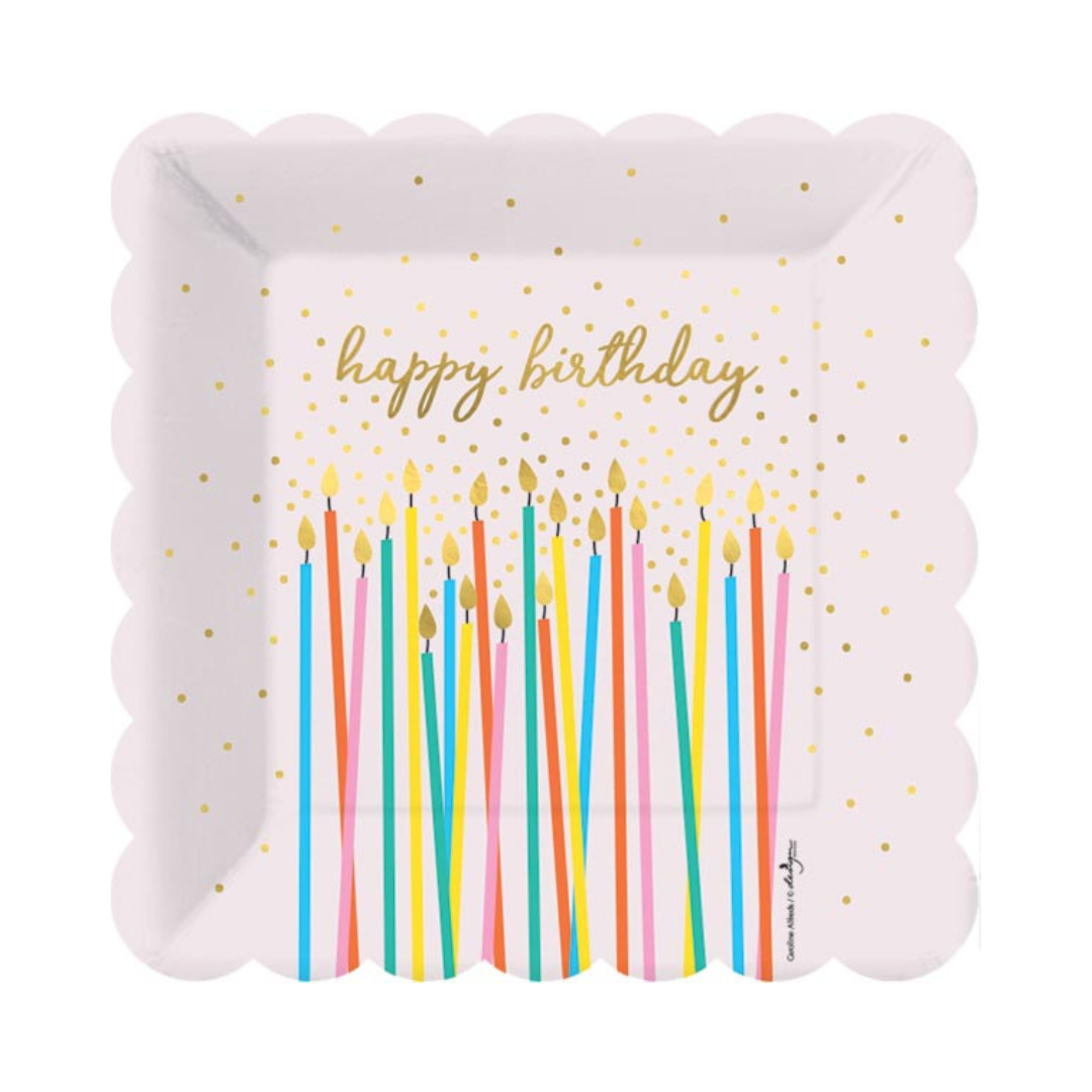 Make a Wish Paper Dessert Plate - Shaped