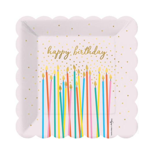 Make a Wish Paper Dessert Plate - Shaped