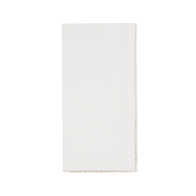 Whip Stitched Napkin Silver - Set of 4